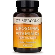 Dr. Mercola 닥터머콜라 리포조말 비타민D 10000 IU 캡슐 90정, 90개(1팩), 5000IU