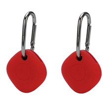 삼성 갤럭시 스마트태그 위치추적기 호환 키링 보호케이스 (2P), 레드