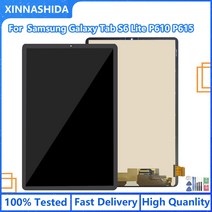 삼성 갤럭시 탭 S6 라이트 P610 P615 SM-P610 LCD 디스플레이 터치 스크린 패널 디지타이저 어셈블리 태블, 02 P615 Black