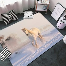 런닝머신매트 소음방지 홈짐 방음 매트 실내자전거 층간 달리기 말 3D 인쇄 바닥 매트 다중 입구 문, 11 12_01 60x90cm