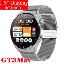 스마트워치 삼성 가민 샤오미 Ios 안드로이드 스마트 폰 블루투스 gps 스포츠 피트니스 트래커 워치 ios 전, 29 Silver Mesh
