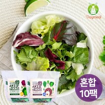 데이밀 자연을담은 샐러드 실속 혼합구성 100g x 10팩 야채믹스, 드레싱없음