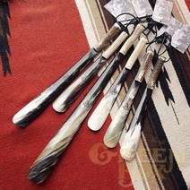 구두주걱 공식 대리점 영국 ABBEYHORN 녹용 손잡이 구둣 주걱 프리미엄 천연 뿔, 천연 소재로 만든, 1개