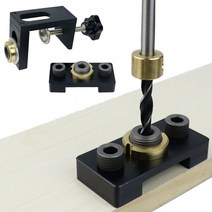 목공 3in1 드릴지그 수직 가이드 커넥터 홀 로케이터, 100 10x40mm 나무 핀