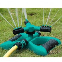 1+1 간이 회전 이동식 스프링쿨러 자동 물주기 잔디 농업 정원 텃밭 하우스 마당 원예 스프링쿨러, 스프링쿨러 2개