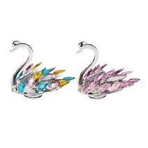 WENYAN 2 Pcs 인형 장식 동상 웨딩 생일을위한 무료 서, 결정, 여러 가지 빛깔의