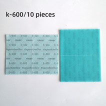 차량용 광택기 무선광택기 폴리싱머신 폴리셔 자동차연마기계 왁싱소프트 일본 코바스 스퀘어 필름 사포 13, 05 K-600  10 pieces