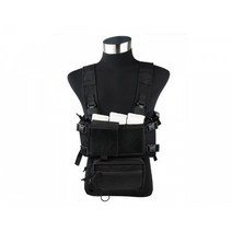 [TMC] Modular Lightweight Chest Rig(BK) 티엠씨 모듈러 라이트 웨이트 체스트 리그 로우 프로파일 블랙