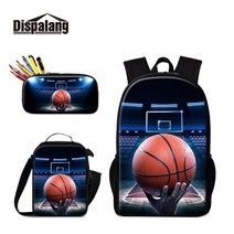보냉백 마끼다 쿨러 배달가방 아이스박스 소프트 Dispalang Footballs 학교 배낭 소년 쿨러 가방 점심 연, 03 3 PCS Set03