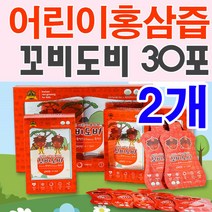 6년근 어린이 홍삼정 꼬비도비 30포X2개/과일맛