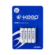 LEXEL 900mAh AAA 4알 충전지