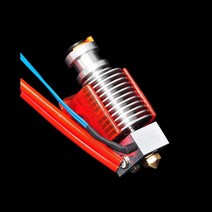 V6 Hotend 12V 40W 원격 보웬 프린트 J-헤드 핫엔드 티타늄 합금 히트브레이크 냉각 팬 브래킷 타이탄 듀얼 드라이버 압출기용(12V 황동 노즐 키트), Plated Copper 24V
