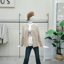 조이너스 여성 노카라 집업 포켓 가디건 JABW0-WSC930