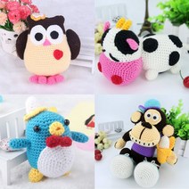 DIY 손뜨개질 코바늘 인형만들기 바늘뜨기, 상세설명 참조, 01 하트 GZ0001