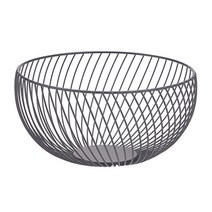 북유럽 스타일 금속 와이어 과일 그릇 연철 아트 야채 보관 바구니 스낵 컨테이너 주방 카운터 주최자 판매, Black S
