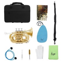 lade for mini pocket trumpet professional with 천, 보여진 바와 같이
