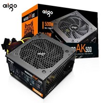 aigo ak500 pfc max 500 w watt pc 전원 공급 장치 게임 조용한 120mm 팬 24pin 12v atx psu 데스크탑 컴퓨터 전원 공급 장치 for pc, 없음