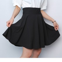 심플 밴딩 플레어 미니 스커트(파라노말샵)