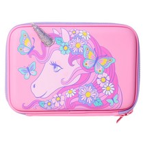 호주 스미글 헤이 데얼 핑크 2단 하드탑 어린이 필통 펜슬케이스 Hey There Hardtop Double Up Pencil Case