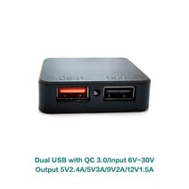 가전제품 전자기기 태양 광 컨트롤러 5V 3A 최대. -C QC 3.0 PD 빠른 충전 DIY 전지 패널 아이폰 호환 아이패드 삼성 화웨이 샤오미 등, [04] QC 3.0 Dual USB