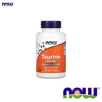 나우푸드 타우린 500mg 100베지캡슐 taurine 베지테리언 2-아미노에탄설포익산, 1개, 기본