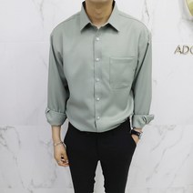 아도르클래식 8컬러 카라 원포켓 세미 오버핏 캐주얼 셔츠