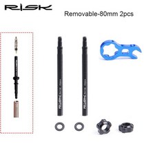 자동 위험 RA108 통합 이동식 45mm 80mm 자전거 내부 튜브 밸브 익스텐더 확장 코어 렌치 알루미늄, 04 4