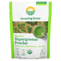 Amazing Grass Organic Supergreens Powder 어메이징 그라스 슈퍼그린 파우더 150g 2팩