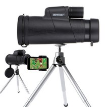 고화질 고배율 해적스마트폰 망원경 단만경 스타렌즈 Borwolf 10X42 단안, 검은 색, 협동사