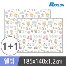 파크론 1+1 뽀로로 숫자놀이 웰빙 놀이방매트 185x140x1.2cm, 단일옵션