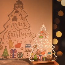 [크리스마스야외조명] 디지우드 크리스마스 트리 무드등 인테리어 조명 벽트리 전구 소품 장식 선물, 없음, 없음