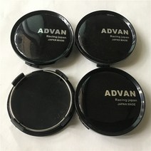 휠캡 4pcs 74mm ADVAN RACING 자동차 휠 센터 허브 엠블럼 배지 캡 커버 스타일링 액세서리, 01 A