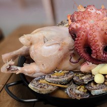 해신탕 밀키트 세트 2인분 3~4인분 4인분 해천탕 삼계탕 재료 닭 전복 문어 새우 랍스터 해물 초복 중복 말복 복날 몸보신 간편조리, 2. 해신탕(중)