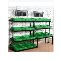 슈퍼마켓 진열대 계단식 과일 야채 매대 가판대 철제, 상세 페이지 참고, 블랙(선반별도)