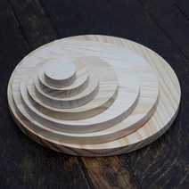 두께2cm 송목나무판 DIY목재원형판, 두께2cm×지름30cm