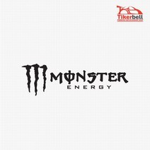 MF Monster Energy 로고 캠핑 데칼스티커 TKCAMP, 소형, 옐로우