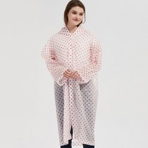 레나틱 도트무늬 예쁜 여성 우비 레인코트 성인 비옷 빅사이즈