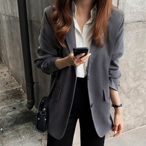 [랜덤플레이] 봄 가을 베이직 블레이저 자켓