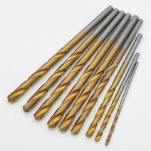 아이베란다 티타늄 코팅 HSS 고속강철 드릴날 드릴비트 (1~3mm) IV, 티타늄코팅 드릴날 3mm