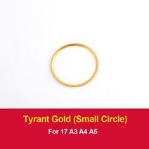 스티어링 휠 커버 링 자동차 스티커 Audi S 라인 A3 A4 B8 B6 A6 A7 A8 C6 Q3 Q5 Q7 A5 C7 TT 장식 스타일링, [05] Gold Small Circle, 05 Gold Small Circle