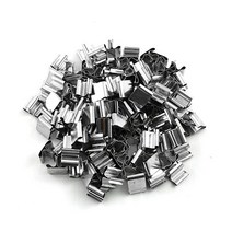 50PCS 나무 촛불 Wicks 촛불 만들기 용품에 대 한 기본 클립 간장 파라핀 왁스 촛불 심지 금속 자료, 보여진 바와 같이