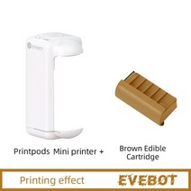 레이저 각인기 커팅기 마킹기 Evebot printpods 휴대용 미니 프린터 소형 빵, 프린터 1개 식품 잉크 1개