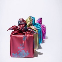 이중 양색단보자기 50cm, 하늘