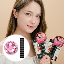 와사비네코 귀지압패치 쥬얼리 스톤 크리스탈 귀침 이어 테라피 스티커, 라이트로즈20pcs_M(3.0mm), 1set