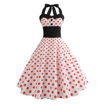 땡땡이 드레스 원피스 복고 햅번 졸업사진 컨셉 유럽풍 무대 뮤지컬