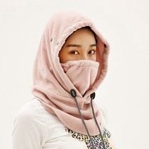 수이골프 시야확보 안전 후드 넥워머 마스크 방한 겨울 골프 스포츠, 안전후드 넥워머_핑크