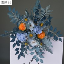 대형 꽃장식 결혼식장 웨딩홀 꾸미기 꽃 레이아웃, 38 주황색