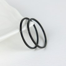 1mm 플레인 엥게이지 써지컬 반지 2개