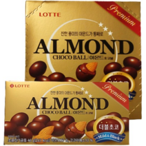롯데제과 아몬드 초코볼, 46g, 10개입