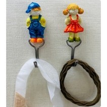 뉴라이프 벽걸이 후크 Hook, 테이프-원목사각(10개), 1개